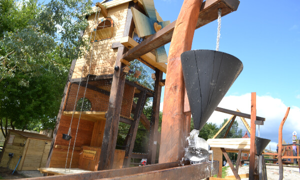 Water Play at the Mining Village